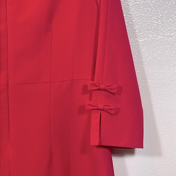 Gal Meets Glam Red Sheath Dress with Cuffed 3/4 Sleeves size 12 - Picture 4 of 7
